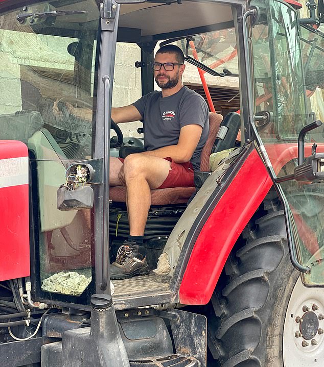 Fearless farmer: Pierre Richard became an unlikely internet star after he sprayed gypsies who had stormed onto his family farm in northeastern France with liquid manure