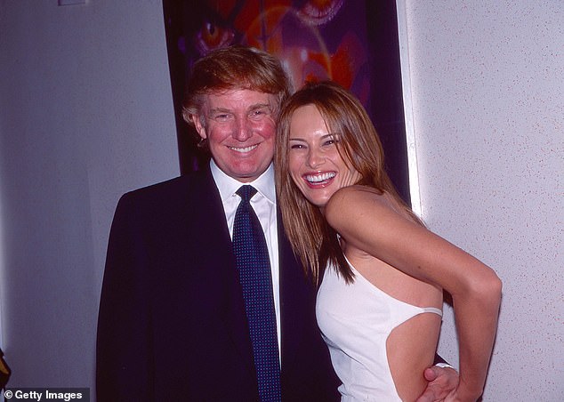 Melania Knauss and her then-boyfriend Donald Trump attend a Star Wars premiere in 1999