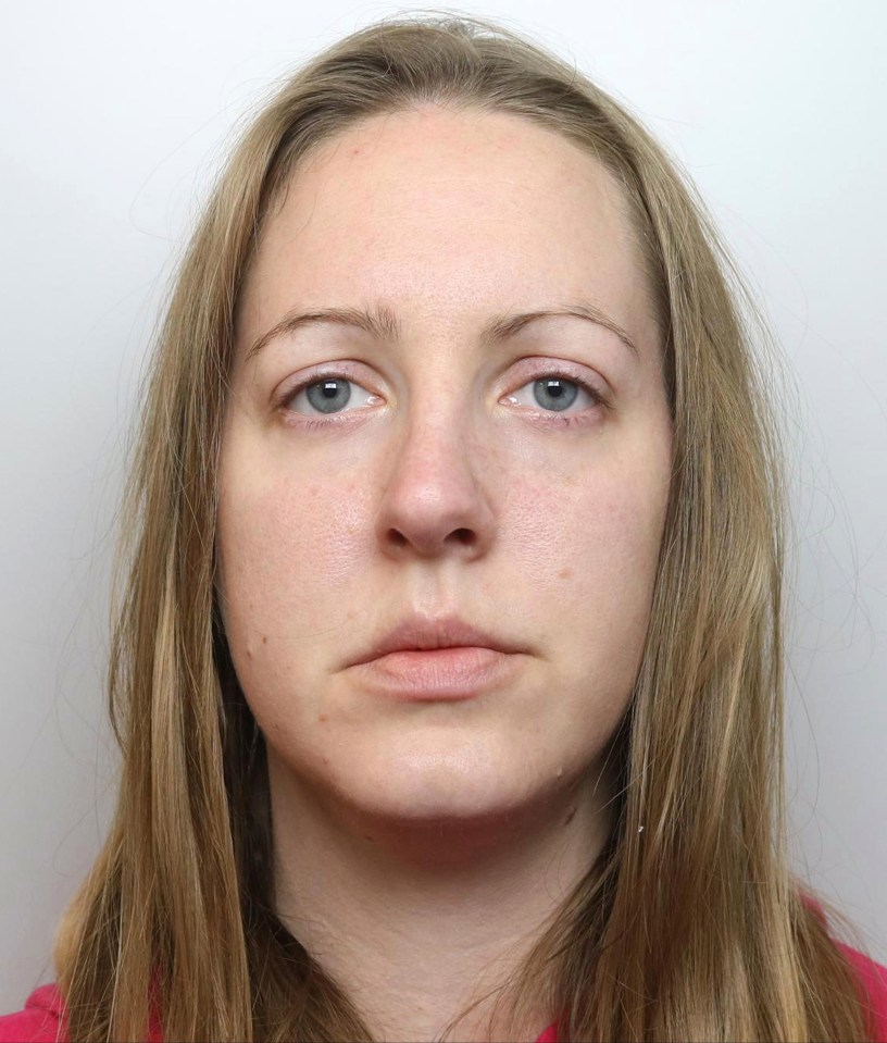 Mugshot of Lucy Letby.