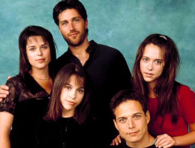 Party of Five - starring (L-R) Neve Campbell, Lacey Chabert, Matthew Fox, Jennifer Love Hewitt and Scott Wolf - was one of the most celebrated shows of the 90s, but the lives of the future stars would not be all smooth sailing in the decades ahead