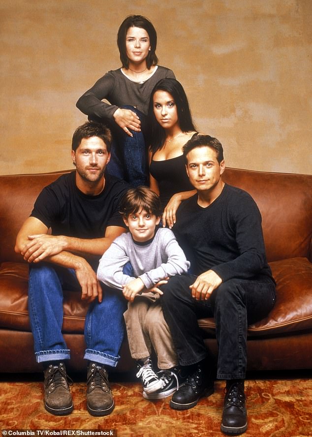 The cast of the popular TV drama was pictured in 1997
