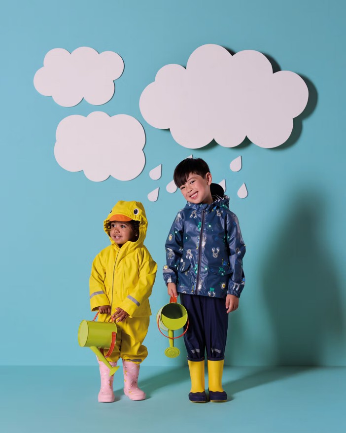 The fun, rainy day outfit essentials your kids will wear on repeat from autumn to spring & prices start from £6