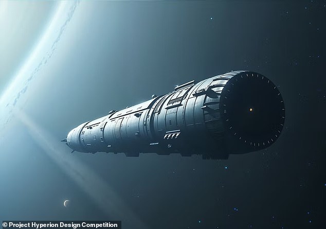 The spacecraft, which can hold around 1,000 people, would be powered by nuclear fusion reactors while a series of concentric cylinders would rotate to generate artificial gravity