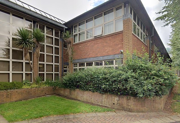 He pleaded guilty at Warrington Magistrates' Court (pictured) to two counts of criminal damage as well as one count of racially aggravated harassment and one count of racially aggravated assault