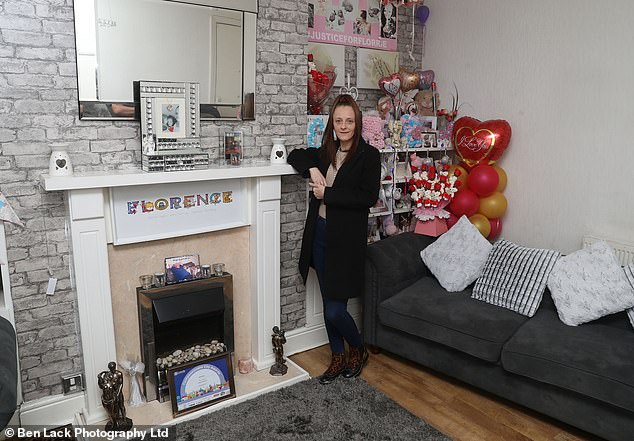 Amie Upton (pictured) set herself up as an unpaid funeral director after the death of her daughter Florrie-Mae, who was stillborn at 29 weeks after Upton was assaulted by her partner