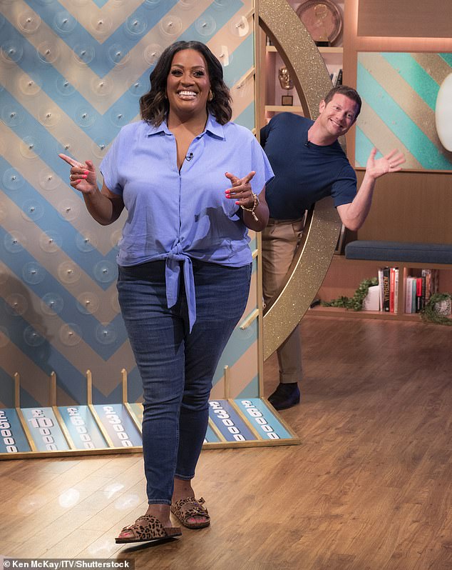 Appearing for a fashion segment called The Ultimate Summer Trousers, Lisa previously sent viewers a warning about skinny jeans (Pictured: Allison Hammond and Dermot O'Leary)