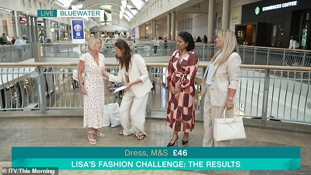Lisa Snowdon left fans open-mouthed on today's episode of This Morning after she 'groped' a guest's breasts during a very handsy makeover