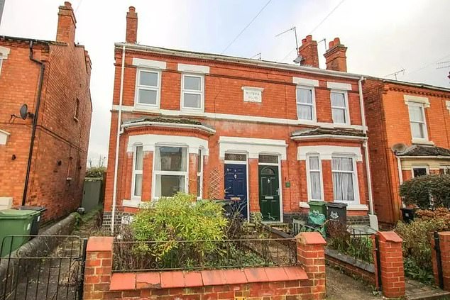 It comes after another three-bedroom property (pictured) was put up for sale which is similarly attractive at first glance - concealing some work to be done within