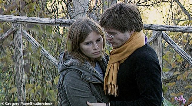 Knox and her boyfriend at the time, Raffaele Sollecito (pictured) were convicted in their first trial of killing Meredith but after another round of flip-flop verdicts, they were ultimately exonerated by Italy's highest court in 2015