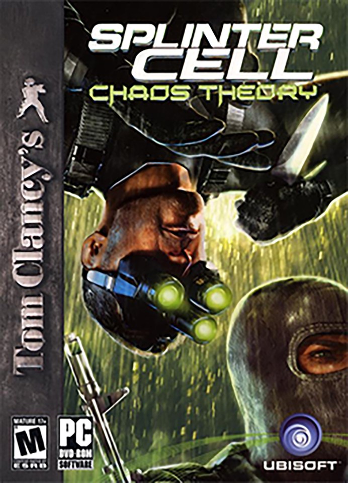 Splinter Cell: Chaos Theory video game cover art.