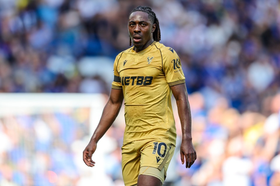 Eberechi Eze of Crystal Palace in a Premier League match.
