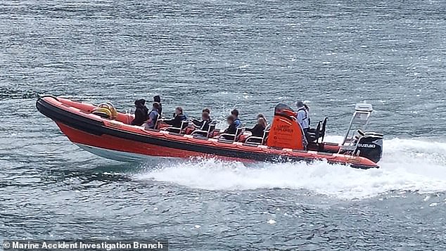 The RIB Lundy Explorer had left Ilfracombe harbour in North Devon for a sea safari trip in June 2023 (stock photo)