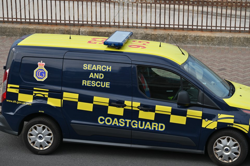 Coastguard search and rescue van.
