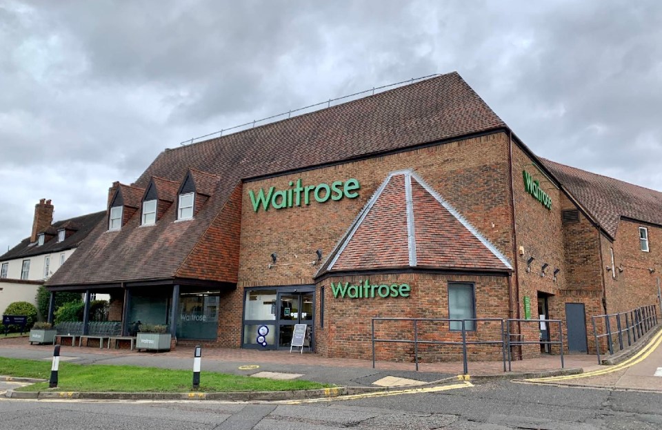 Exterior of a Waitrose store.