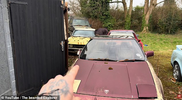 AFTER: The grounds of the house, once immaculately kept, were strewn with classic cars in various states of rust in videos shared by Urban explorers