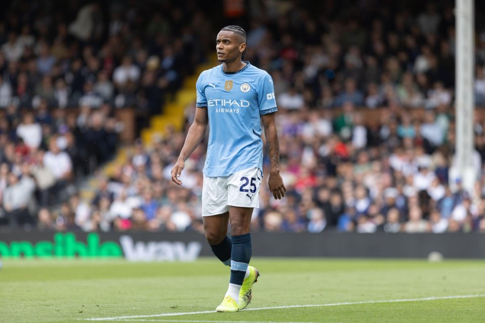 Manuel Akanji of Manchester City during a Premier League match.