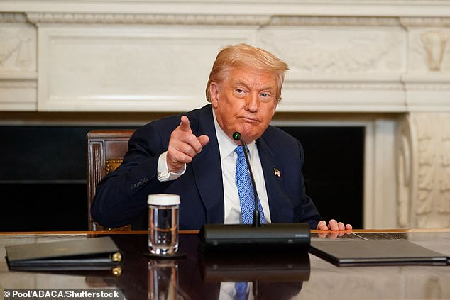 Trump moved Obama's portrait in the grand foyer of the White House in April, replacing it with a portrait of himself