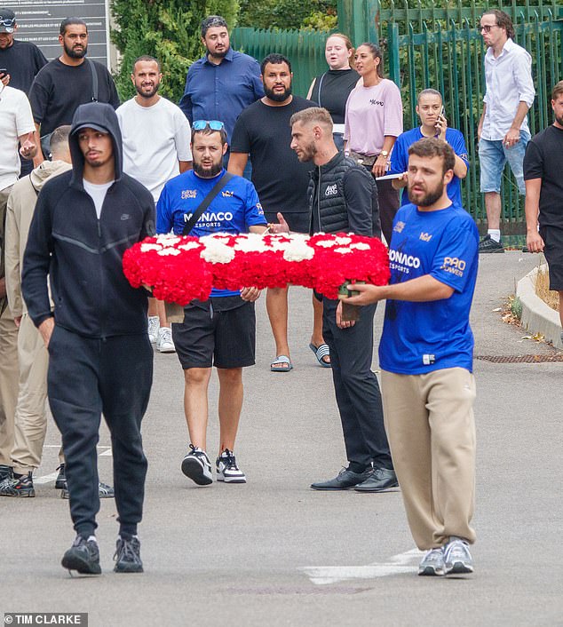 Owen Cenazendotti (pictured, right) and Safine Hamadi (pictured, left), both seen slapping and kicking Pormanove, attended his funeral