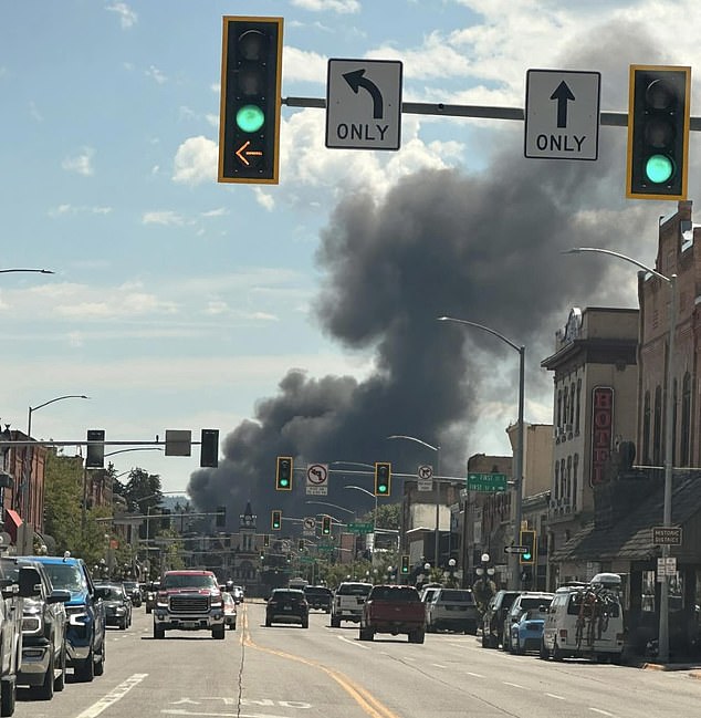 The crash happened Monday afternoon, with the local police department, sheriff's office and fire department all on the scene