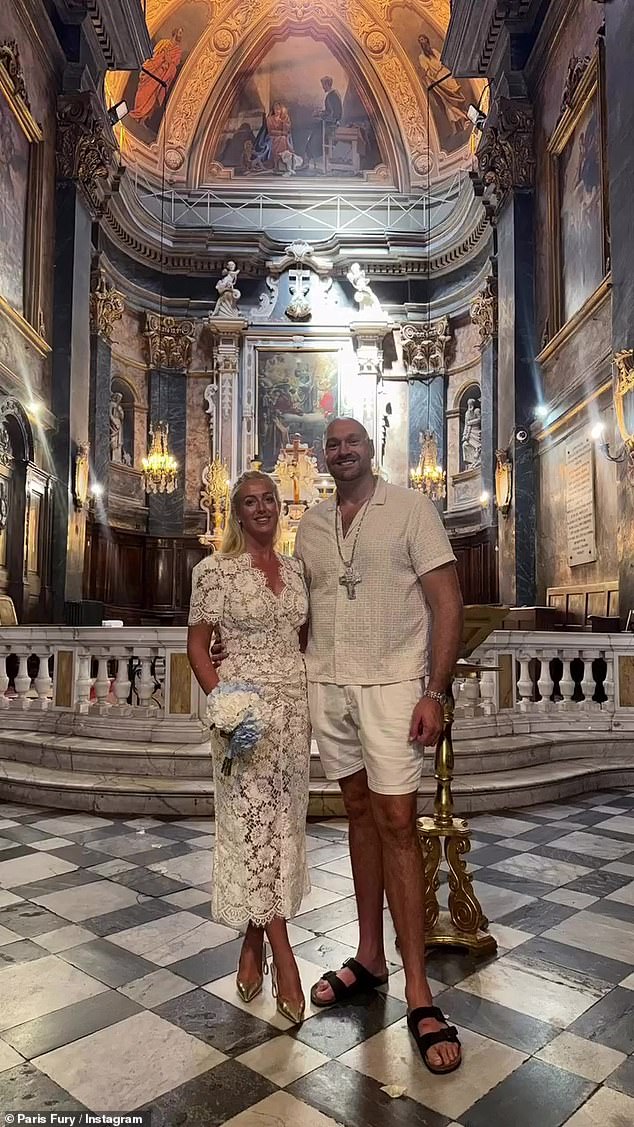 Tyson Fury and his wife Paris married for the third time during a romantic ceremony in the South of France this week - it's not clear what day of the week they married but it was Tyson's 37th birthday on Tuesday