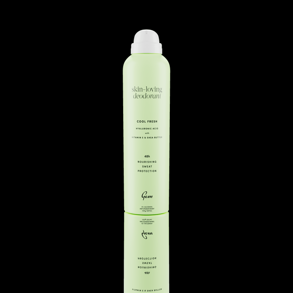 Gem skin-loving deodorant, Cool Fresh scent.