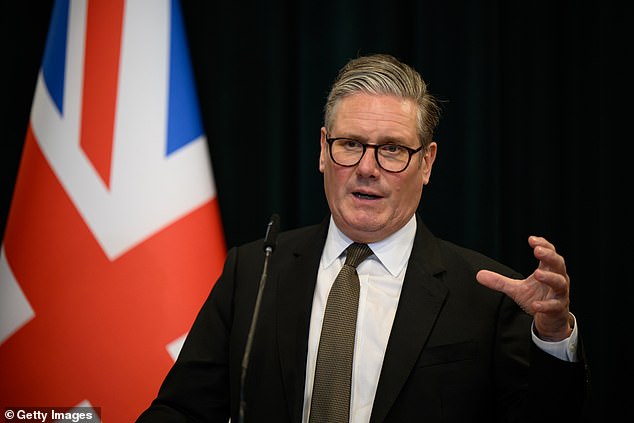Pressure is now piling for Sir Keir Starmer (pictured) to sack Khan