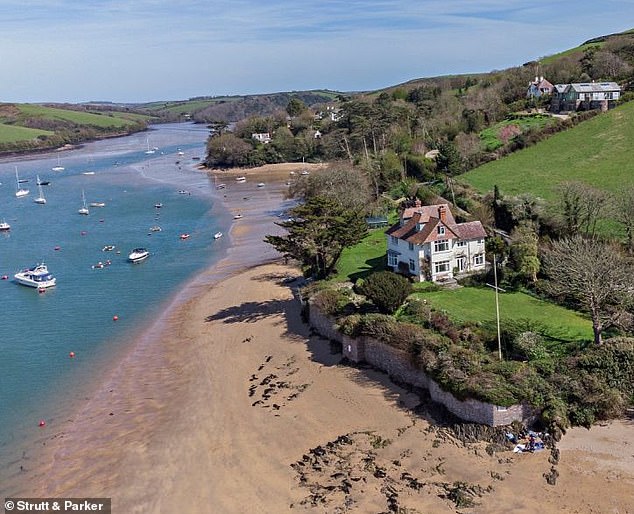Sprawling coastal properties in Salcombe are often snapped up as second homes (there is no suggestion that this property is vacant)