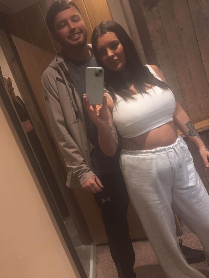 Selfie of a couple.
