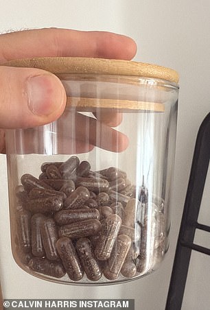 The placenta was later turned into pills by drying and grinding the organ into a powder that's then encapsulated