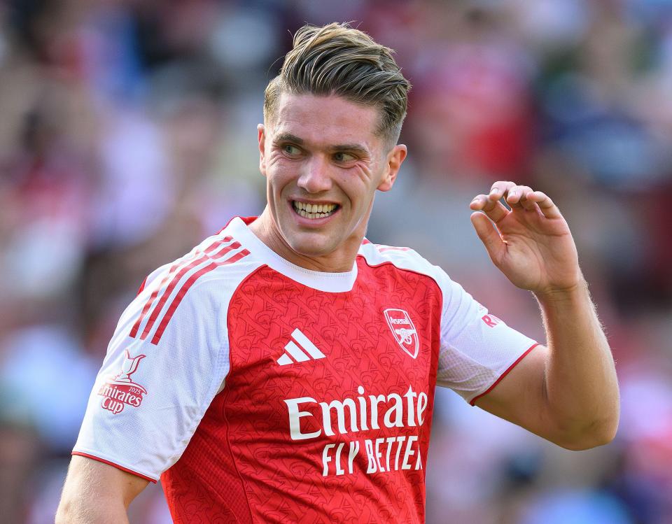 Viktor Gyokeres in action for Arsenal.