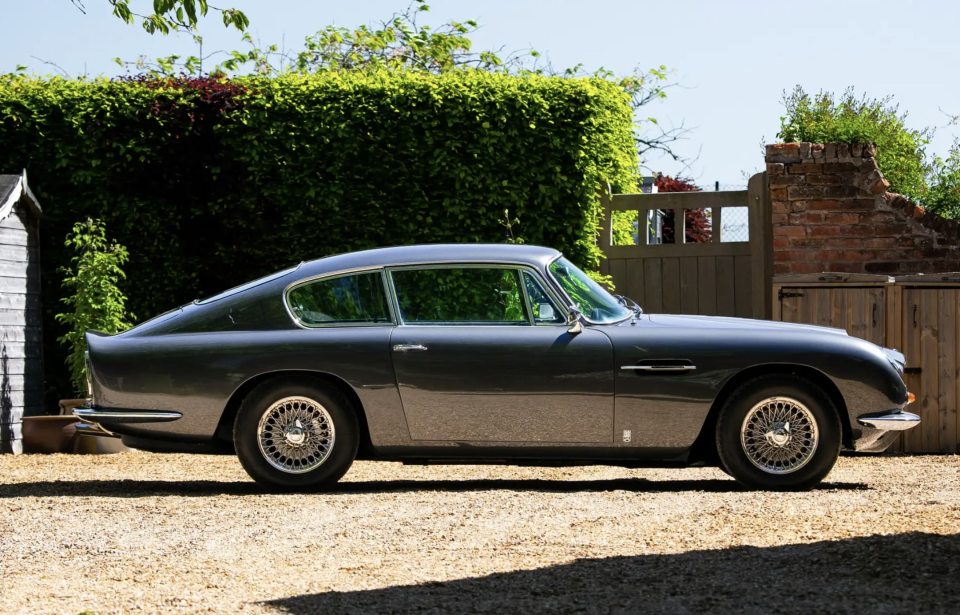 Slate grey 1966 Aston Martin DB6 Mk1 Vantage.