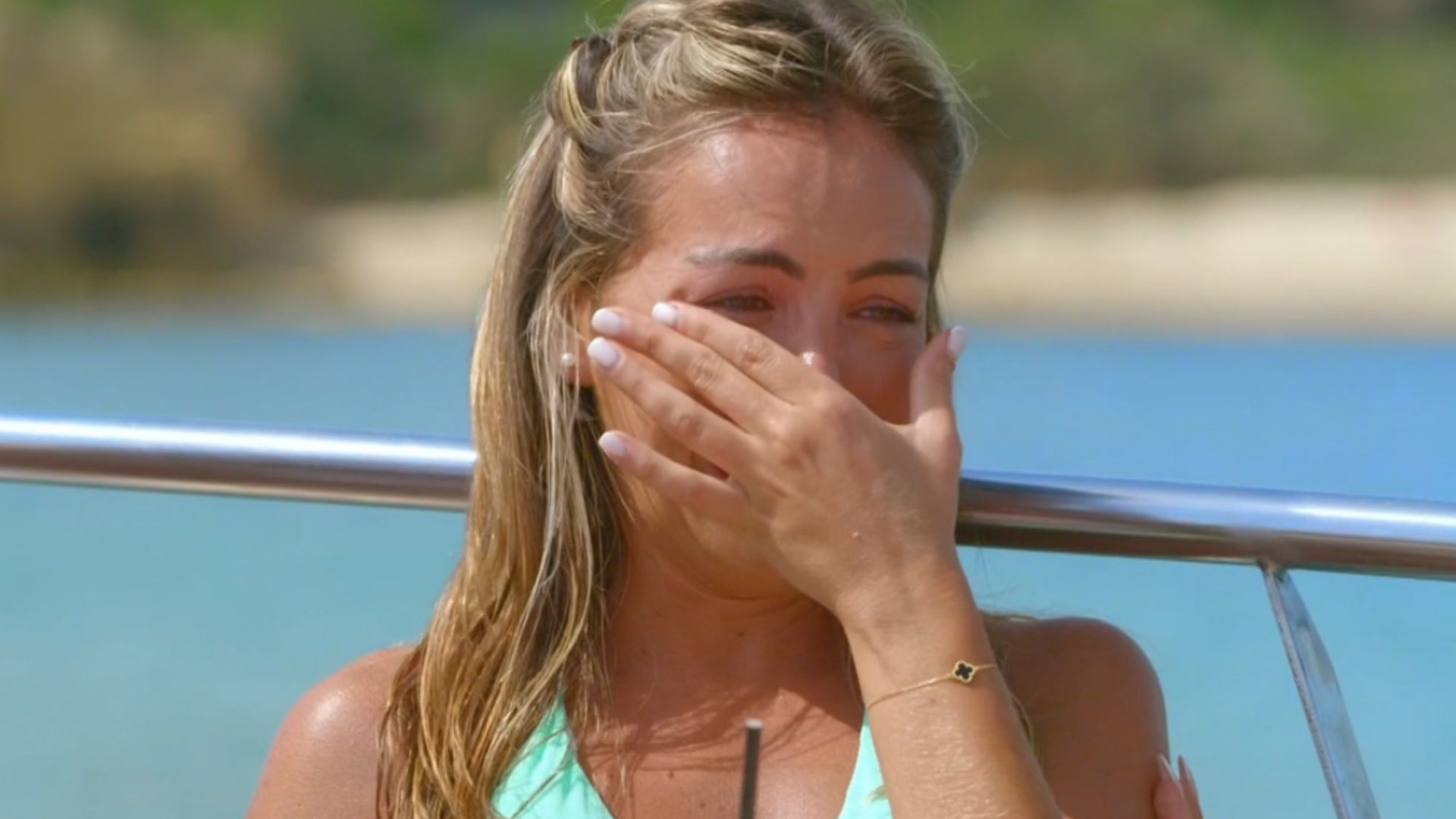 Watch as Towie's Elma Pazaar breaks down in tears over Love Island's  Sammy Root and weeps 'I've broken him'