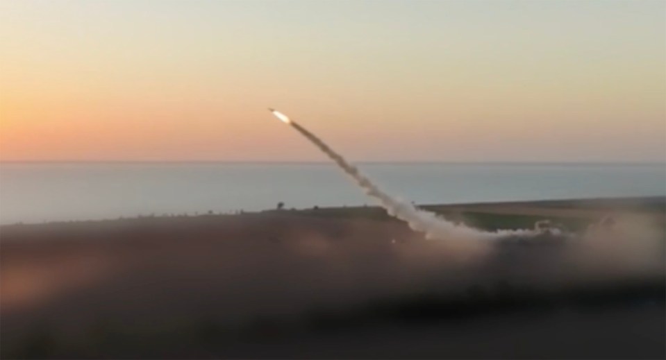 Flamingo missile launch.