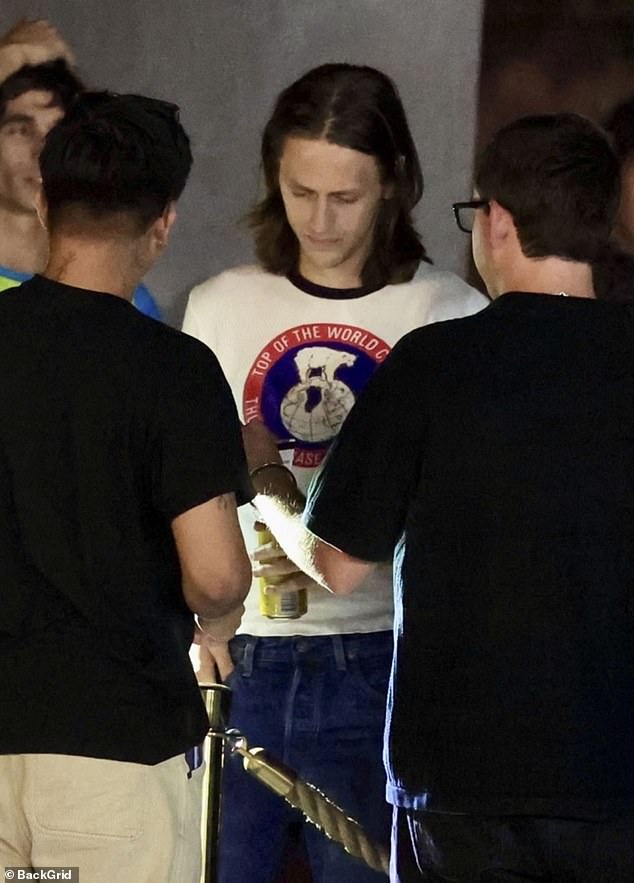 As season two gets underway without him, the actor, 23, was seen working the door at a Santa Monica bar this week
