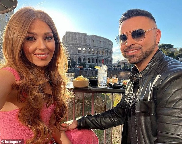 The nineties heartthrob, now 45, welcomed his first child, son Rome Alexander, in August 2024 with his glamorous new girlfriend Amy (pictured together)
