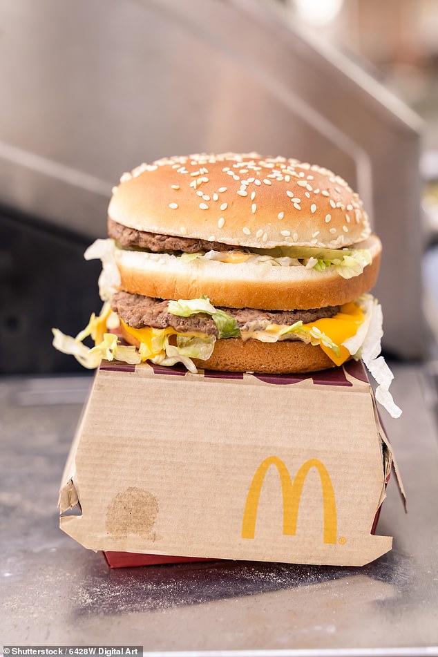 Some locals on Zakynthos have half-jokingly speculated, George fancied a fast food treat and pointed out that it is one of only a handful of Greek islands that boasts a McDonald¿s restaurant pictured: A McDonald's Big Mac burger