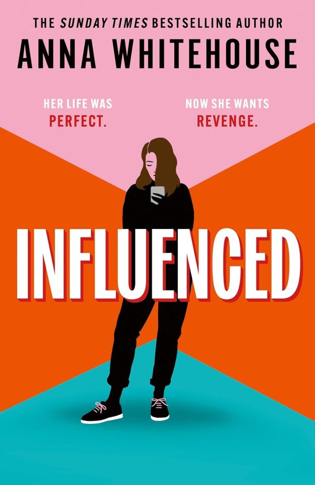 Illustration of book cover for Anna Whitehouse's novel, Influenced.