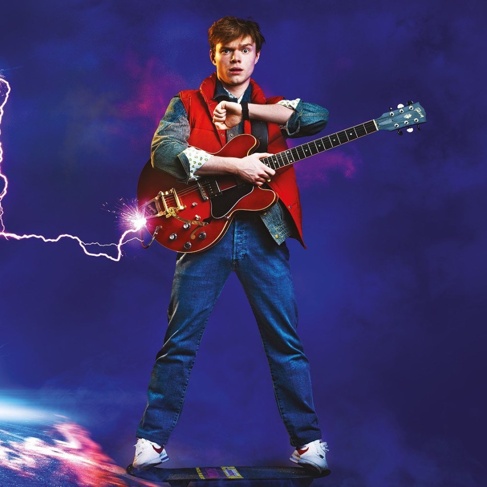Ben Joyce as Marty McFly in Back to the Future the Musical.