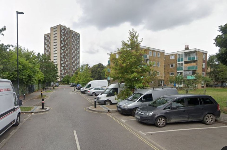 Cuckmere Lane, Southampton, with parked cars and apartment buildings.