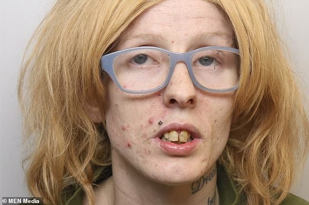 Katie Bland (pictured), 31, from Greetland, Halifax , was in a relationship with a man in his 70s who she would often abuse and demand money from