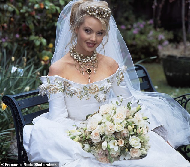 Kimberley Davies returned to Neighbours in July and has wowed fans, reprising her role as the devious Annalise Hartman. Pictured: Kimberley made her debut in the beloved soap in 1993