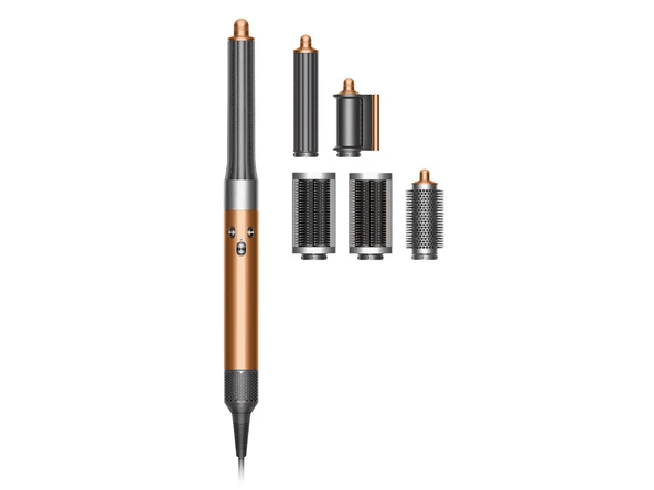 Hair styling tool with attachments.