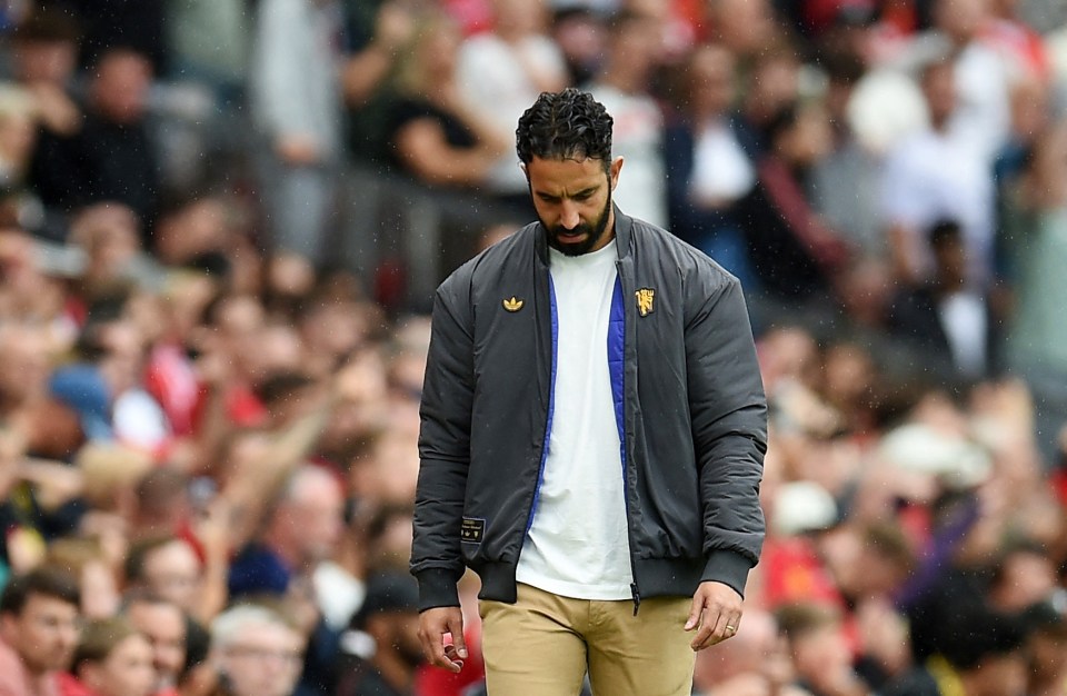 Ruben Amorim, Manchester United manager, before a match.