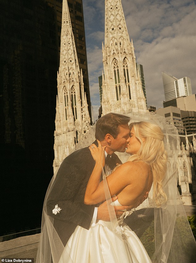 Marino and Schnacky exchanged vows in front of 100 of their closest friends and family members