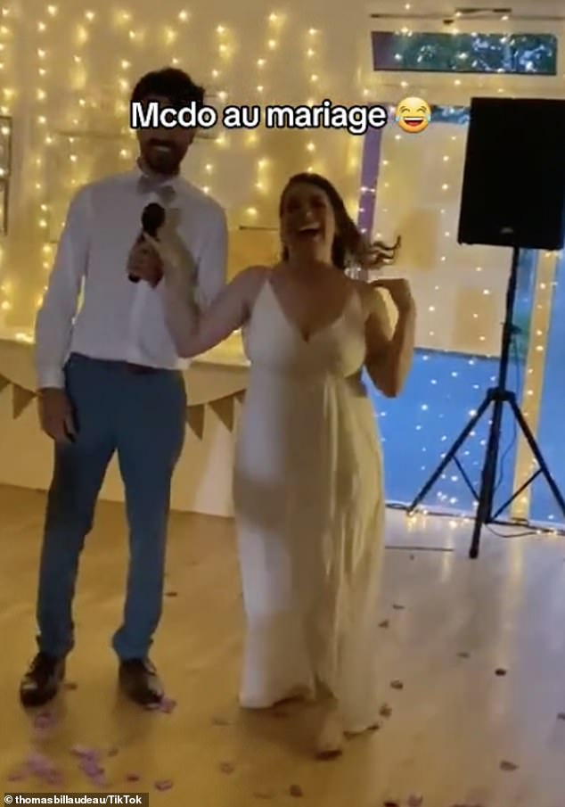 Thomas Billaudeau, 27, and his wife, Ophélie, 25, from Paris, France, were trolled for serving their wedding guests McDonald's