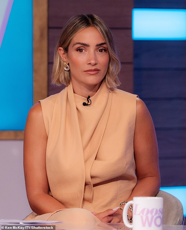 Myleene flashed a vacant smile, as Frankie explained that she 'feels a bit lost' during the period between the two festive holidays