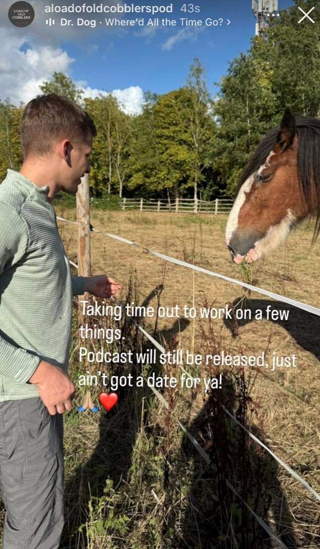 And after the news broke last week, Freddy has finally returned to social media to inform fans that that he was taking a break 'to work on a few things'