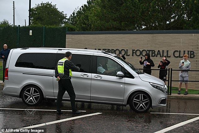 Isak arrived on Merseyside to undergo his medical and sign his contract on deadline day