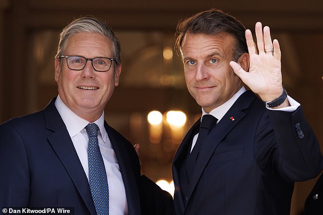 The one in, one out deal was announced by the Prime Minister Sir Keir Starmer (left) and French President Emmanuel Macron (right) on July 10 at the end of the Anglo-French summit