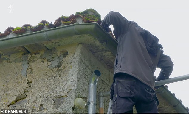 And preparing for the winter ahead, the episode also showed them liaising with friendly next-door neighbour, fellow expat and builder Peter, on dealing with the guttering on the roof of the farmhouse